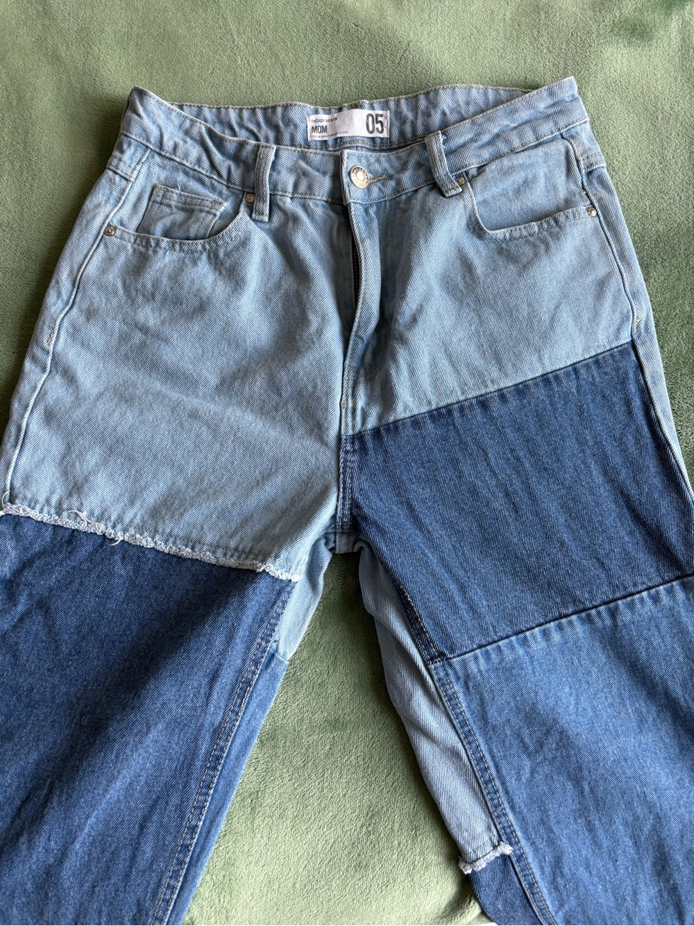 Garage Patchwork Mom Jeans Size 5